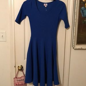 Beautiful blue skater dress by Lularoe